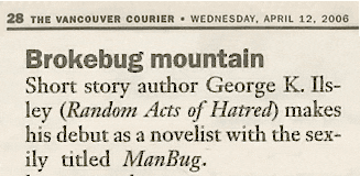 Vancouver Courier article about ManBug